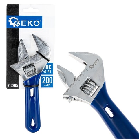 GEKO Klucz nastawny szwed krótki 200mm 0-48mm (6/48) G10205