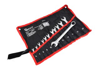 GEKO Klucze pł.-oczk. polerowane 6-22mm 12el.CRV/op.płachta/ (5/20) G11154