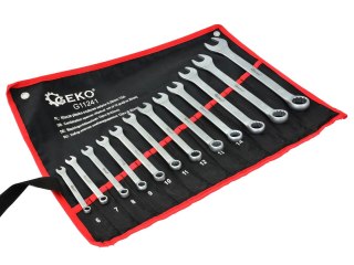 GEKO Klucze pł.-oczk.satyna 6-22mm 12el.CRV/op.płachta/(20) G11241