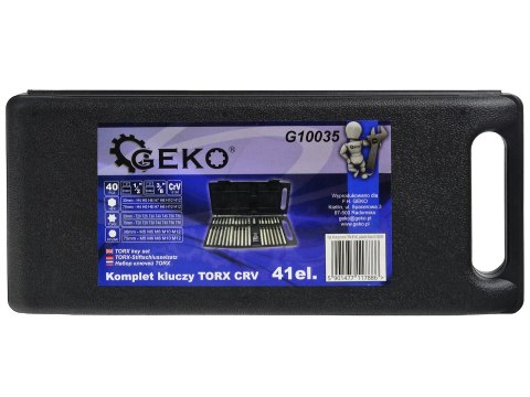 GEKO Kpl.kluczy torx CRV 41el. plastic box (10) G10035