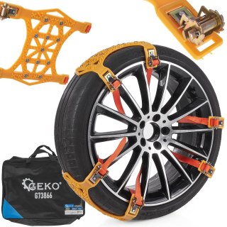 GEKO Łańcuchy śniegowe na koła szybki montaż - zestaw 6szt (5) G73866
