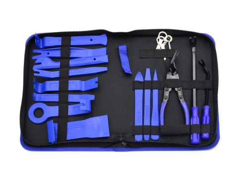 GEKO Wielofunkcyjny zestaw ściągaczy do spinek tapicerki i radia 20el. (10) G02578