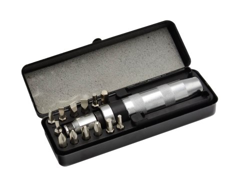 GEKO Wkrętak udarowy z bitami 15el.(10/20) G30252