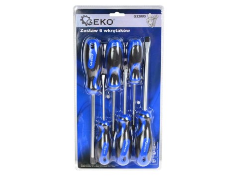 GEKO Zestaw 6 wkrętaków GEKO (10/20) G32005