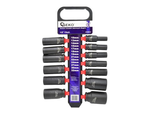 GEKO Zestaw nasadek udarowych długich 1/2" 13szt.(5) G10512