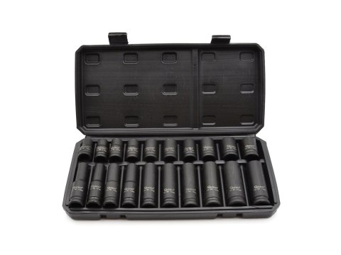 GEKO Zestaw nasadek udarowych długich i krótkich 1/2" 10-19mm 20szt (10) G10517