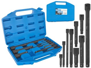 GEKO Zestaw przedłużek udarowych 1/4" 3/8" 1/2" CrV 9szt. (15) G10531