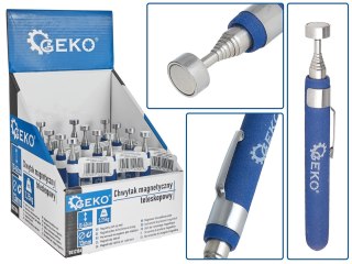 GEKO Chwytak magnetyczny teleskopowy 2,25kg/62cm - kartonik wystawowy (12/48) G03210A