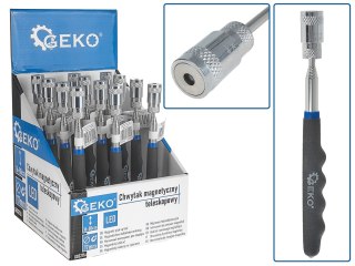 GEKO Chwytak magnetyczny teleskopowy+ LED 80cm - kartonik wystawowy (12/48) G03211A
