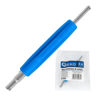 GEKO Klucz dwustronny - wkrętak do wentyli i zaworków (250) G71226
