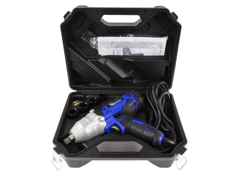 GEKO Klucz udarowy elektryczny 1/2" + nasadki NEW MODEL (4) G81053