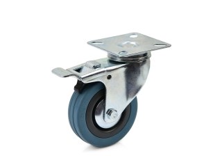 GEKO Koło obrotowe z hamulcem 75mm PP/guma (50) G71503