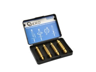 GEKO Kpl. dwustronnych wykrętaków do zerwanych śrub 4szt. (100) G38590