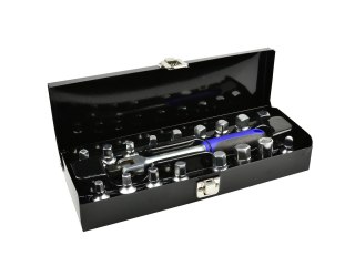 GEKO Kpl. kluczy do korków oleju 3/8" 18szt./walizka metalowa/ (10) G02711