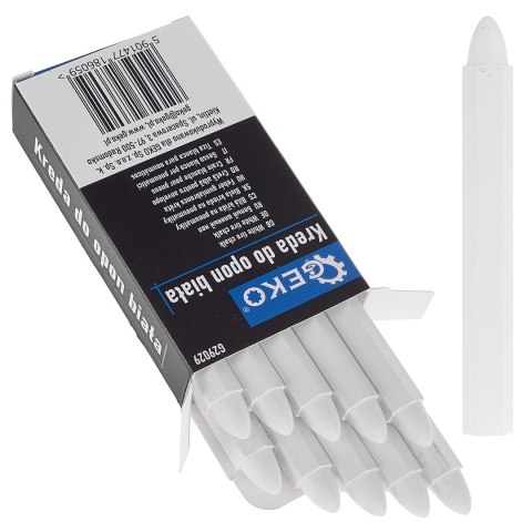 GEKO Kreda wodoodporna do opon biała 12x110mm - zestaw 10szt. (12/120) G29029