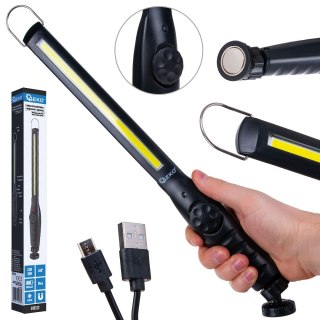 GEKO Lampa warsztatowa regulowana z magnesem LED COB 10W 1800mAh 450lm IP44 (100) G15123