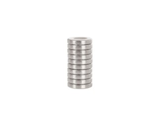 GEKO Magnes neodymowy walcowy z otworem na wkręt 14x3mm (10) G02424