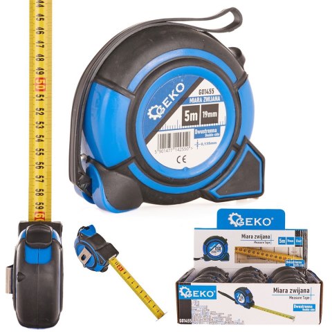 GEKO Miara zwijana 5mx19mm Dwustronna Double-side (12/120) G01455
