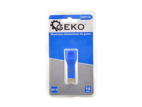 GEKO Otwornica diamentowa do gresu 16mm M14 PROFI (50) G65116