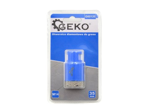 GEKO Otwornica diamentowa do gresu 35mm M14 PROFI (25/50) G65135