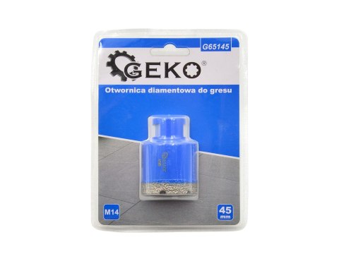 GEKO Otwornica diamentowa do gresu 45mm M14 PROFI (25/50) G65145