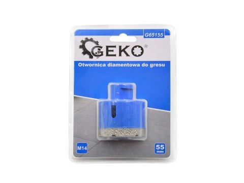 GEKO Otwornica diamentowa do gresu 55mm M14 PROFI (20) G65155