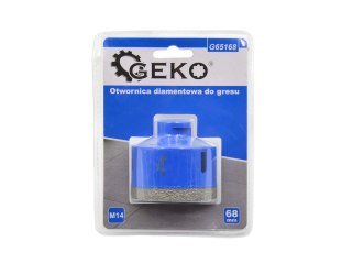 GEKO Otwornica diamentowa do gresu 68mm M14 PROFI (20) G65168