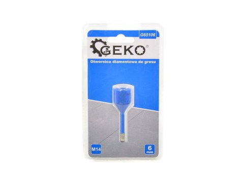 GEKO Otwornica diamentowa do gresu 6mm M14 PROFI (50) G65106