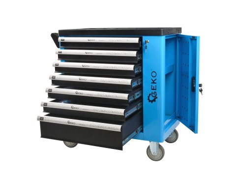 GEKO #Szafka warsztatowa z wyposażeniem 243el. 7 szuflad (1) G10833