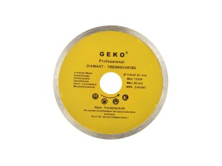 GEKO Tarcza diamentowa 115mm Pełna GEKO (100/200) G00240