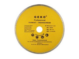 GEKO Tarcza diamentowa  180mmx22,23 Pełna GEKO(50) G00243