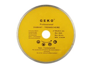 GEKO Tarcza diamentowa  180mmx25,4 Pełna GEKO (50) G00242