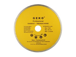 GEKO Tarcza diamentowa  200mm 25.4 Pełna Geko (25) G00249