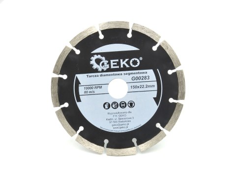 GEKO Tarcza diamentowa segmentowa 150mmx22,2mm (50) G00283