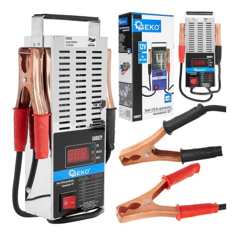 GEKO Tester LCD do sprawdzania akumulatorów 12V (10) G80029