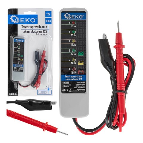 GEKO Tester sprawdzania akumulatorów 12V (10/40) G80030
