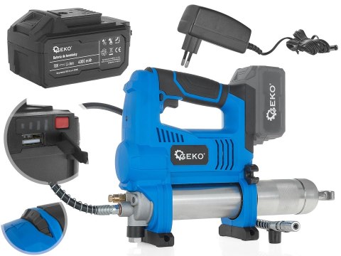 GEKO Towotnica akumulatorowa Li-ion 18V - zestaw walizka + ładowarka + AKU 4.0Ah (3) G80657