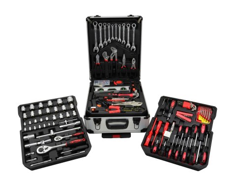 GEKO Walizka narzędziowa z wyposażeniem 187el.( klucze p-o)(1) G10855