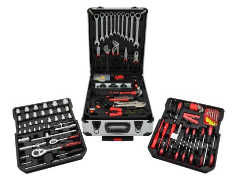 GEKO Walizka narzędziowa z wyposażeniem 187el.(klucze z grzechotką)(1) G10856