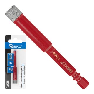 GEKO Wiertło diamentowe do gresu 10mm HEX (250) G39718