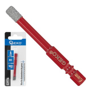 GEKO Wiertło diamentowe do gresu 6mm HEX (250) G39716