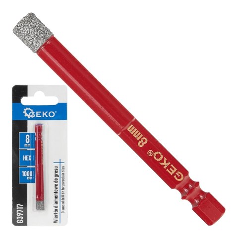 GEKO Wiertło diamentowe do gresu 8mm HEX (250) G39717