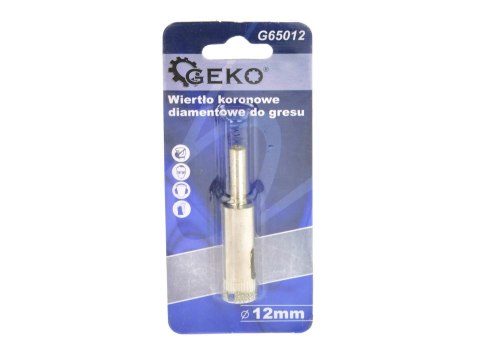 GEKO Wiertło koronowe diamentowe do gresu 12mm PROFI (1/5/50/500/560) G65012