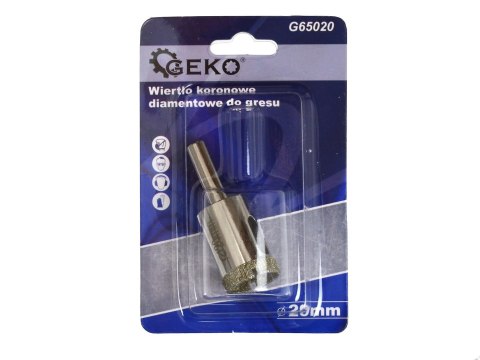 GEKO Wiertło koronowe diamentowe do gresu 20mm PROFI (4/432) G65020