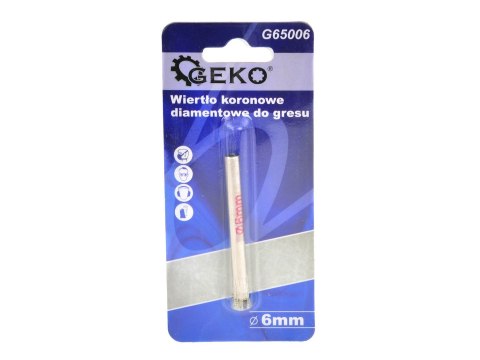 GEKO Wiertło koronowe diamentowe do gresu 6mm PROFI (10/1750) G65006