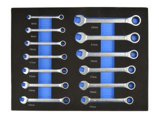 GEKO Wkład- zestaw kluczy z grzechotką 13el. 8-22mm (6) G10833C