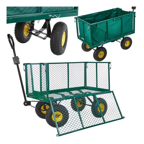 GEKO Wózek ogrodowy duży 220L 96x51x40cm (1) G71125