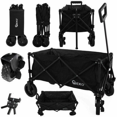 GEKO Wózek ogrodowy - plażowy składany 127L 100kg (1) G71109