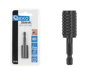 GEKO Zdzierak - tarnik cylindryczny do drewna 15mm HEX (50/250) G37518