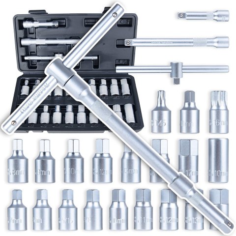 GEKO Zestaw kluczy do korków oleju 23szt (10) G02712